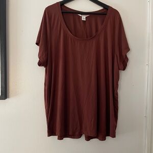Athleta Rich Brown Short Sleeve Tee